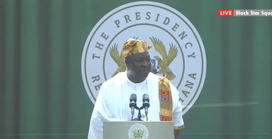 President Mahama Marks a New Beginning, Pledges to Tackle Ghana’s Economic Challenges