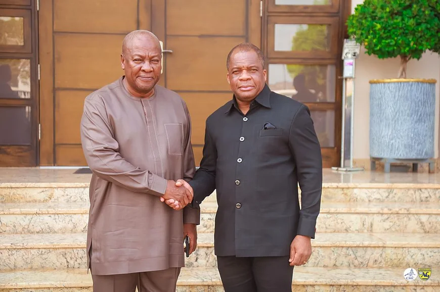Mahama Consoles Rev. Wengam on Mother’s Passing