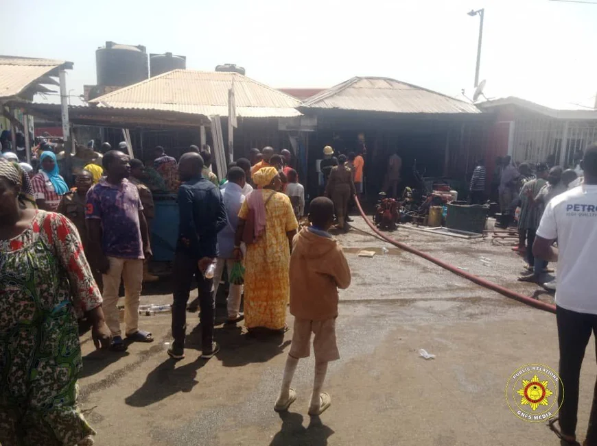 Fuel Tanker Engulfed in Flames at Enyiresi