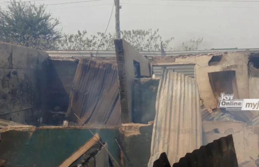 Fire Devastates 13-Bedroom House in Oforikrom Gaoline Community