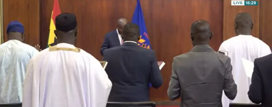Mahama swears in Sam George, Okudzeto Ablakwa, 15 other ministers