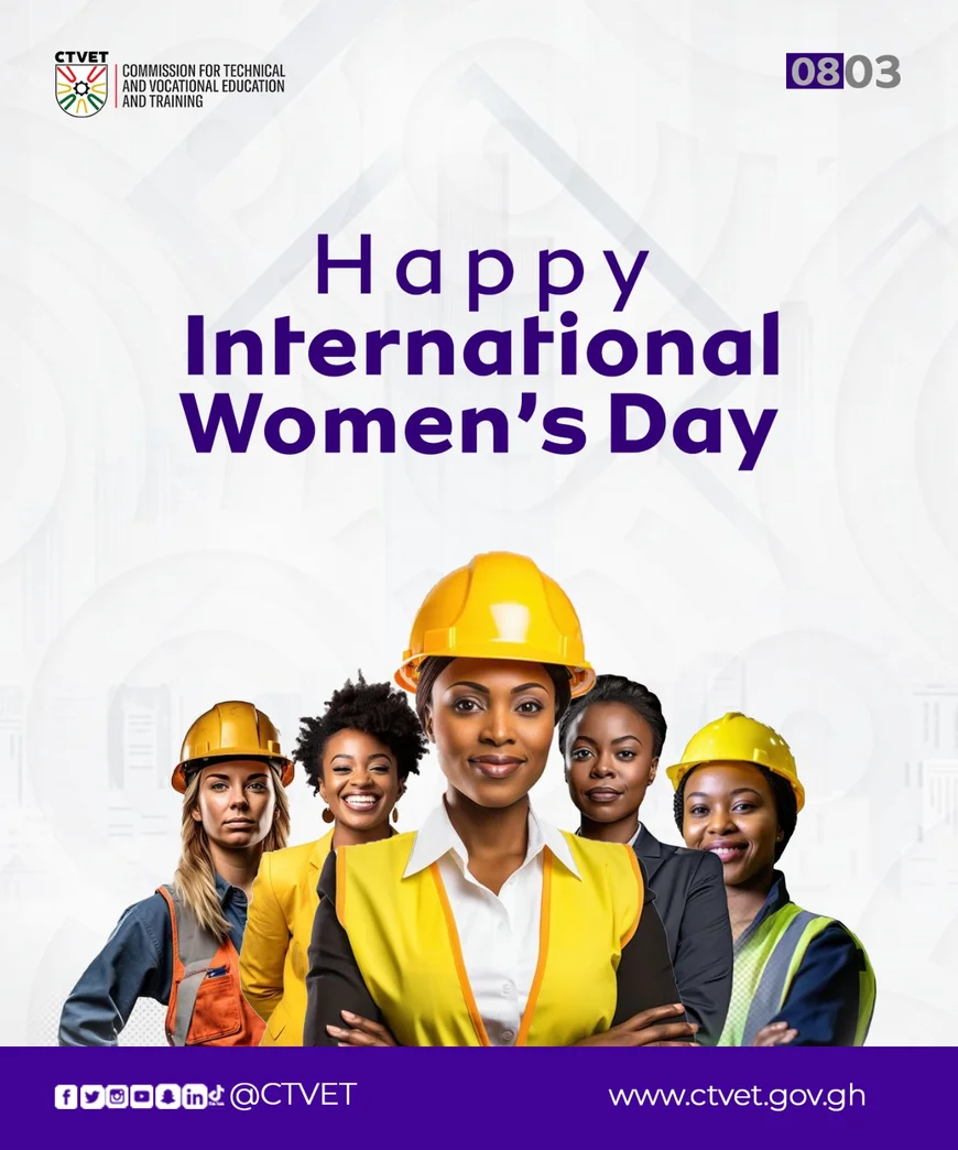 CTVET Advocates for Women’s Empowerment in TVET on International Women’s Day 2025