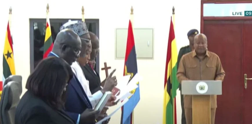 President Mahama Swears in New Armed Forces Council Members
