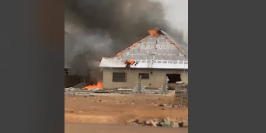 Outraged Bawku Youth Set Police Commander’s Residence Ablaze