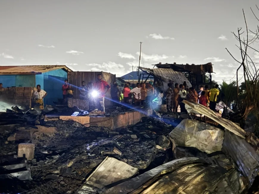 Fire Destroys Homes at Sakumono Slum, Hundreds Displaced