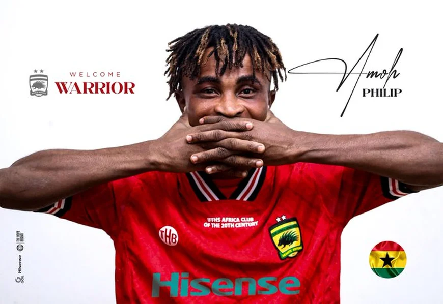 Asante Kotoko Sign Winger Philip Amoh On Three-Year Deal