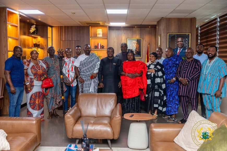 Prampram Traditional Council Extends Condolences to Sam George, Invites Him to 2025 Homowo Grand Durbar