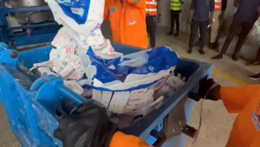 National Security Seizes Counterfeit Diapers Smuggled from Nigeria in Kumasi