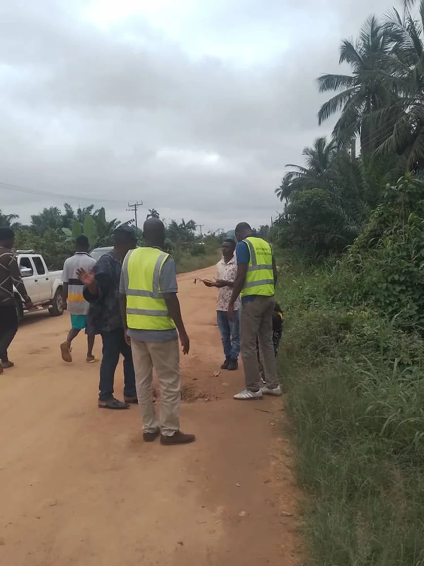 Upper West Akim MP, Roads Ministry Inspect Mepom–Nyanoa Road for Urgent Fixes