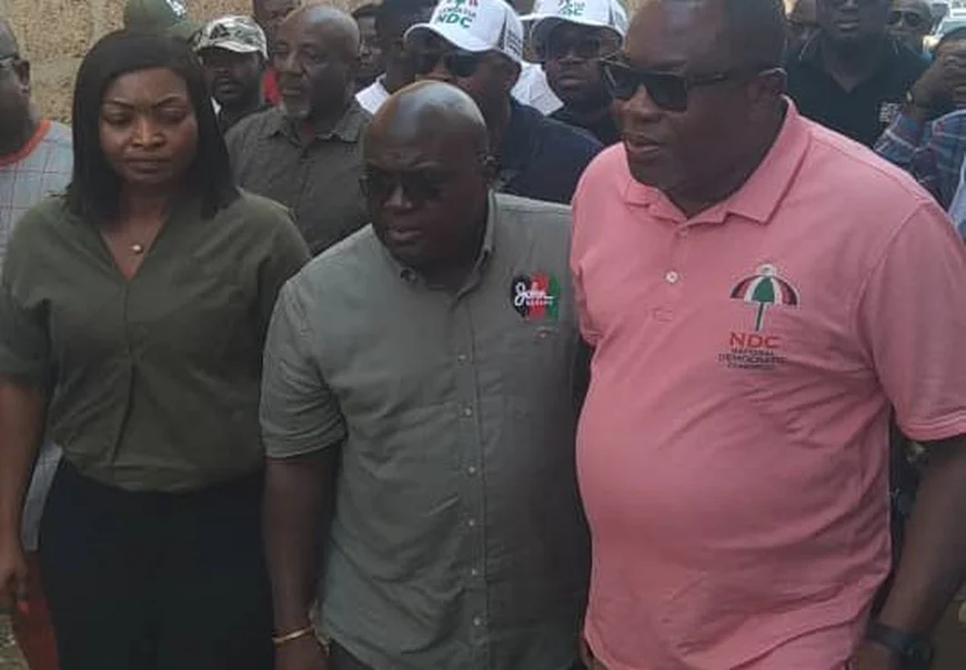 Akwatia by-election: Julius Debrah, NDC Bigwigs Storm Akyem Wenchi to Introduce Candidate