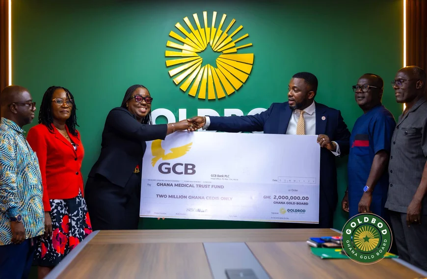 The Ghana Gold Board (“GoldBod”) Donates GHS 2 Million to MahamaCares in Support of Healthcare Delivery