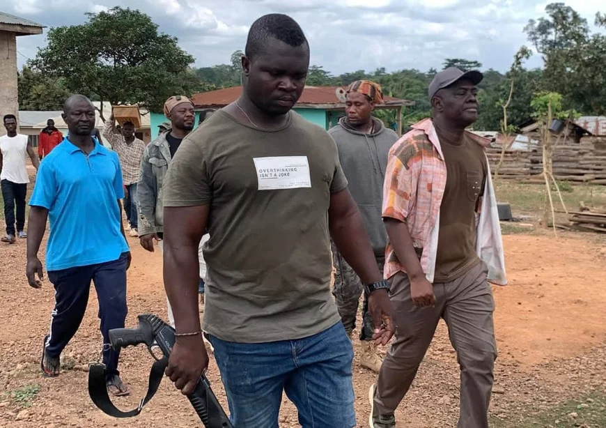 Galamsey Fight: Dormaahene Leads Anti-Galamsey Task Force, Arrests 3 Persons in Major Crackdown