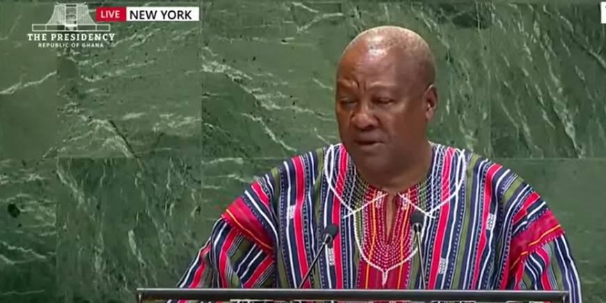 “Crimes in Gaza Must Stop”- Mahama to UN Assembly