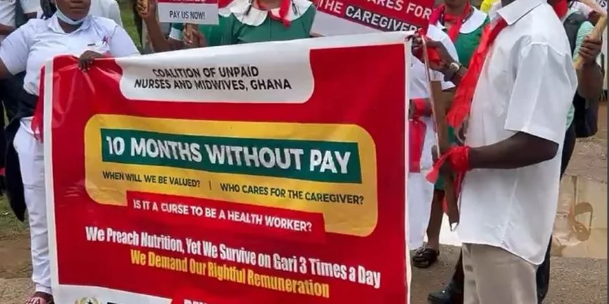 Unpaid Nurses and Midwives Storm Streets Over 10-Month Salary Arrears