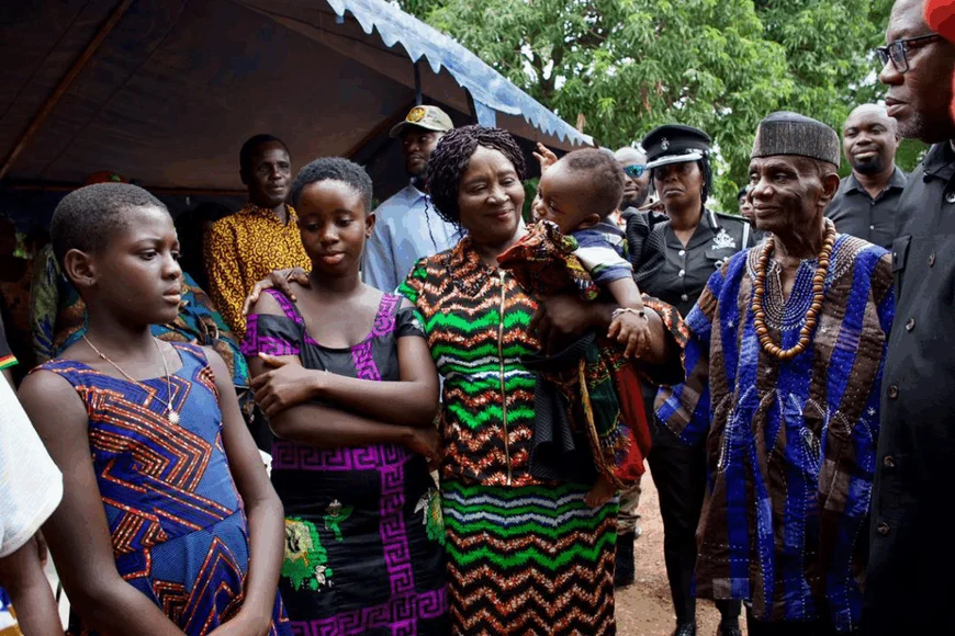 Veep Adopts Survivor And Baby of River Oti Boat Tragedy