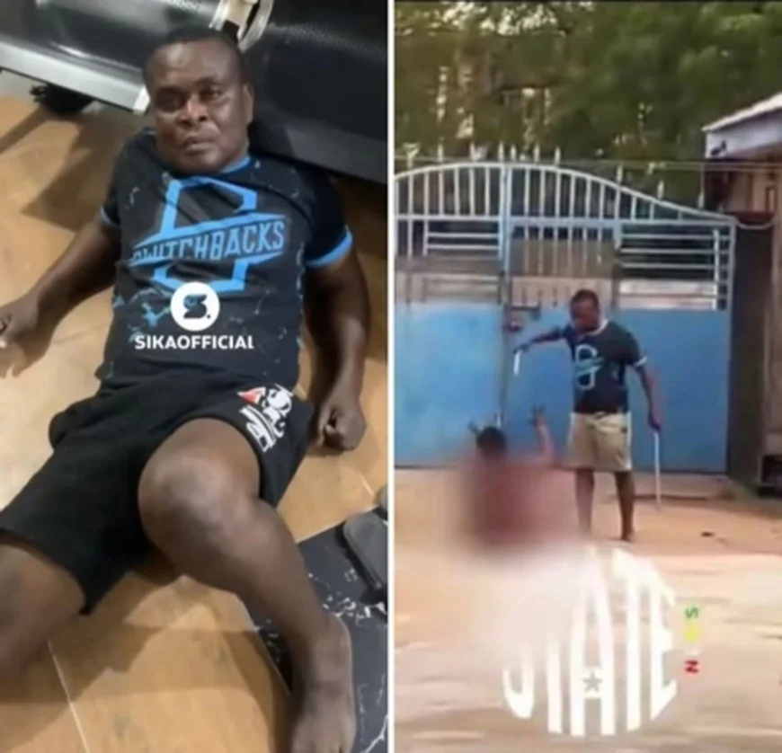Ofankor Assault: Police Arrest Man Seen in Viral Video Beating Wife