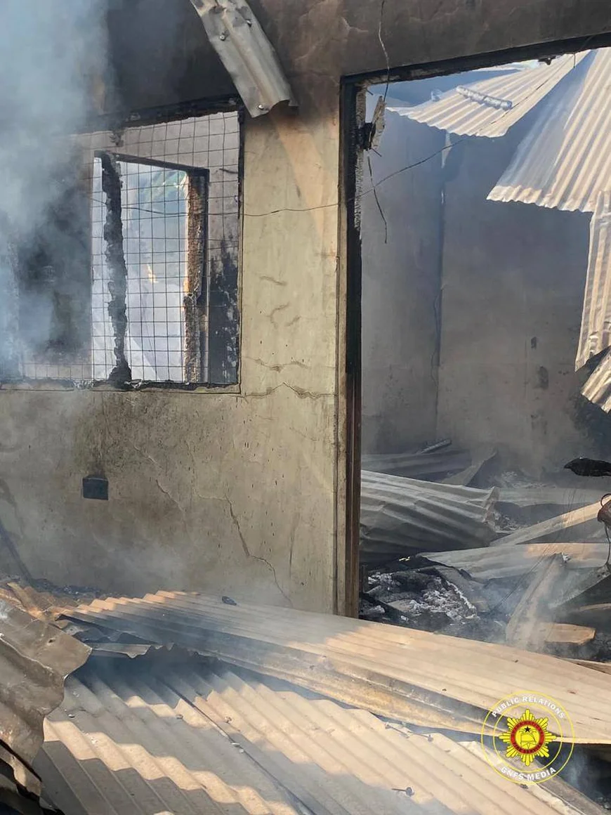 Fire Guts Self-Contained Apartment At Akroso Newtown