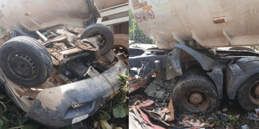 2 Dead, 5 Injured In Diesel Tanker Accident At Anyinam–Enyiresi
