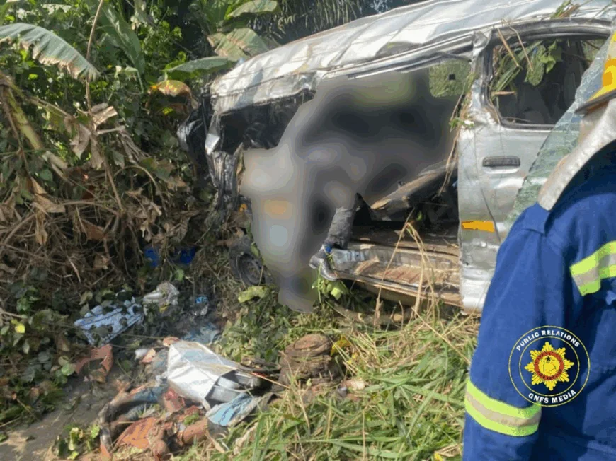 Five Killed Instantly in Horror Head-On Crash on Cape Coast–Takoradi Highway