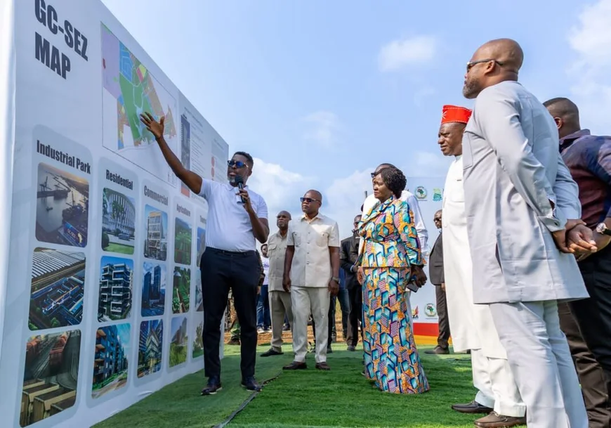 Vice President Inspects Proposed Free Zones Industrial Park Site At Gomoa Central