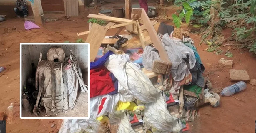 Traditional Priestess Renounces Idol Worship, Hands Over Three Gods to Be Burnt in Aflao