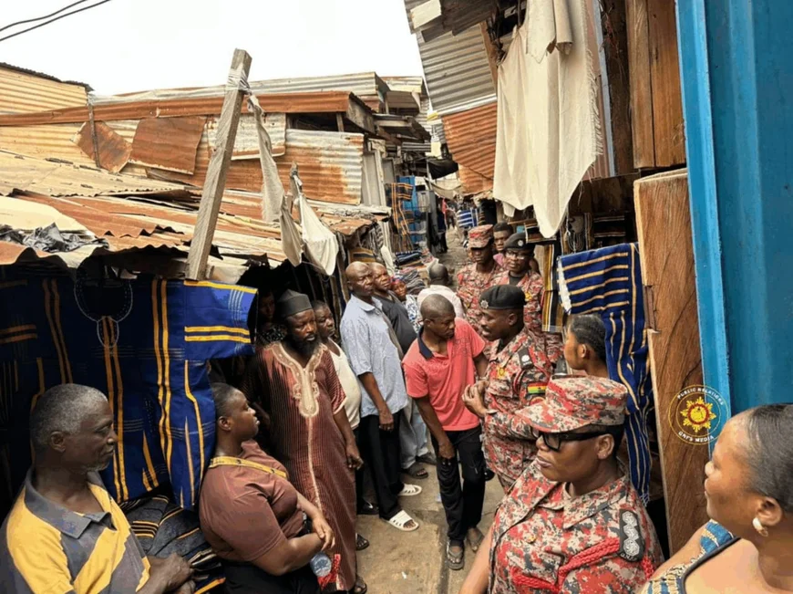 GNFS Inspects Kumasi Central Market Amid Rise In Fire Outbreaks