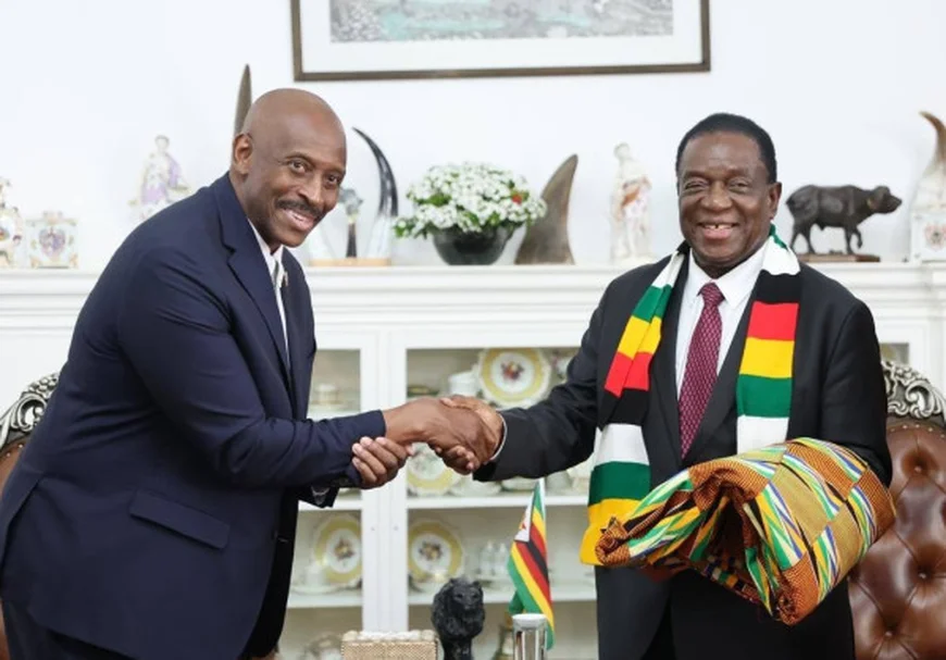 Rugby Africa President Visits Zimbabwe President To Discuss Zimbabwe’s Preparation For Rugby World Cup 2027