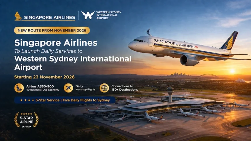 Singapore Airlines Unveils Daily Non-Stop Flights to Western Sydney