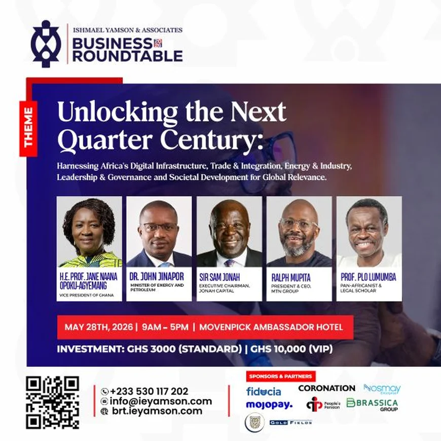 Ishmael Yamson & Associates to Host Business Roundtable 2026 in Accra