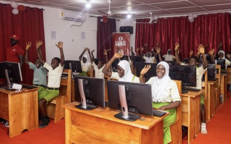Telecel Ghana Employees Hand Over Renovated IT Centre to Achiase District