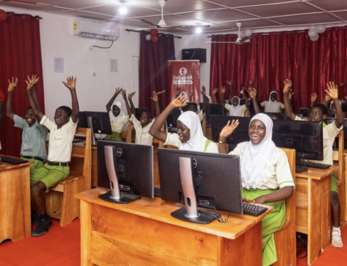 Telecel Ghana Employees Hand Over Renovated IT Centre to Achiase District