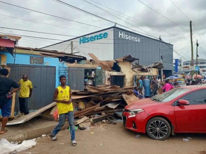 Ashaiman Traders Stranded After Dawn Demolition Amid Land Dispute