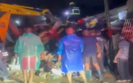 Update: One Dead, Two children Trapped After Building Collapse At Adenta
