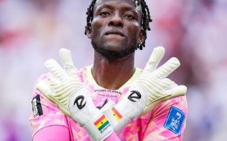 Black Stars' Benjamin Asare Ranked Fifth-Best Goalkeeper in 2026 FIFA World Cup