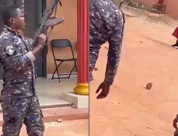 Police Shoot Machete-Wielding Traditional Man in Agona Amenfi