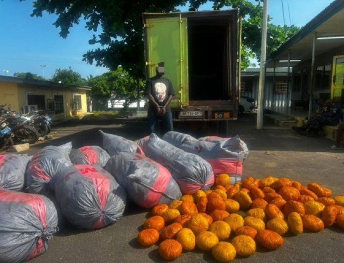 Police Seize 12 Sacks, 80 Parcels Of Suspected Indian Hemp On Tema-Ada Road