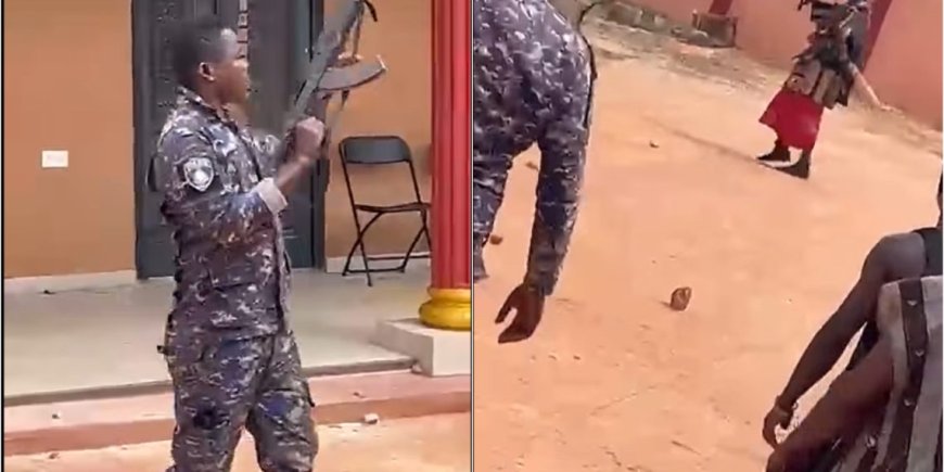 Police Shoot Machete-Wielding Traditional Man in Agona Amenfi