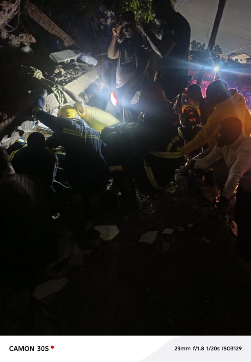 Adenta Building Collapse: 5 Trapped, 4 Rescued As Search Continues