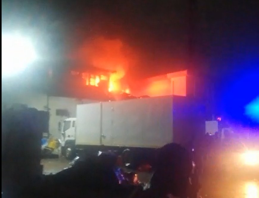 Fire Breaks Out Near Accra Central Police Station