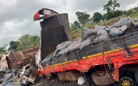 Two Dead, Two Injured In Asuboi Highway Crash After Tyre Burst