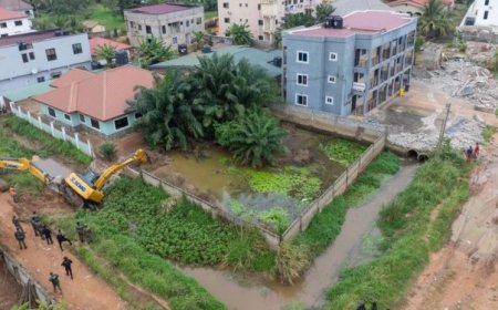 Flood Taskforce Begins Dredging, Demolition Across Accra