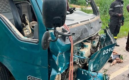Two Injured In Head-On Collision At Fianko