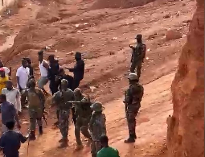 Kyebi: One Shot As Miners Clash With Security During Anti-Galamsey Operation