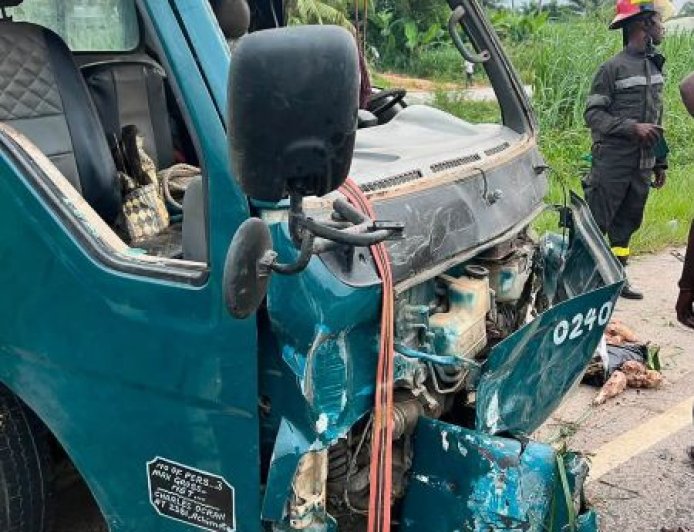 Two Injured In Head-On Collision At Fianko