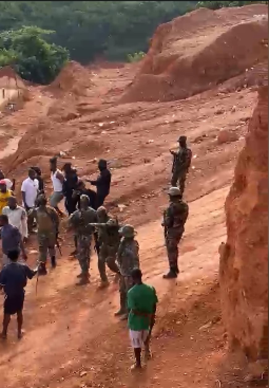 Kyebi: One Shot As Miners Clash With Security During Anti-Galamsey Operation