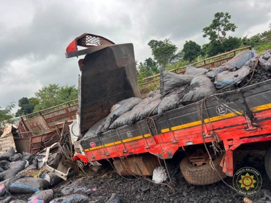 Two Dead, Two Injured In Asuboi Highway Crash After Tyre Burst