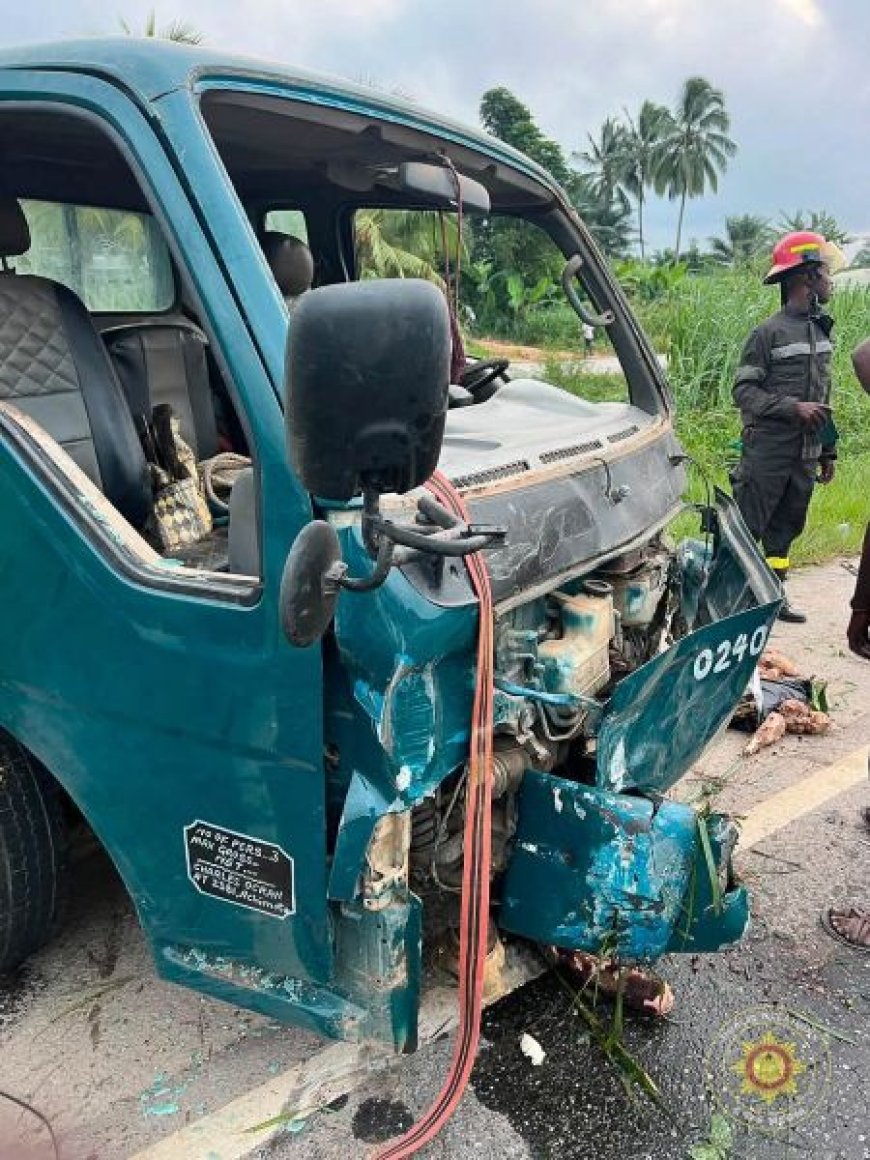 Two Injured In Head-On Collision At Fianko