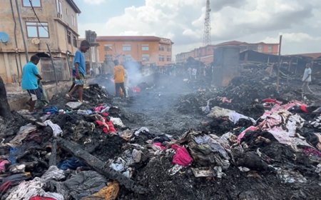 Kumasi: Fire Guts Stalls, Goods At Tafo Moro Market