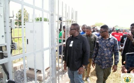 Sam George Inspects Rural Connectivity Projects, Promises Improved Network Coverage in Sekeyere Afram Plains