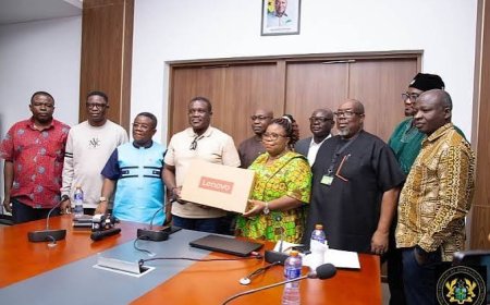 UHAS Receives 200 Laptops from Sam George, GIFEC to Boost Digital Skills Training